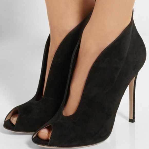 Gianvito Rossi Shoes - GIANVITO ROSSI Vamp Suede Ankle Boots 8.5 9 39